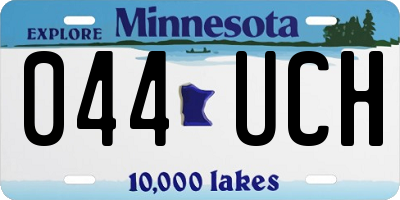 MN license plate 044UCH