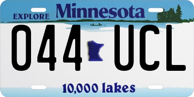 MN license plate 044UCL