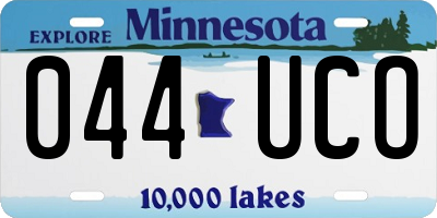 MN license plate 044UCO