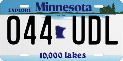 MN license plate 044UDL