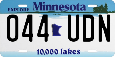MN license plate 044UDN