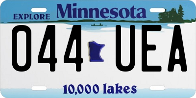 MN license plate 044UEA