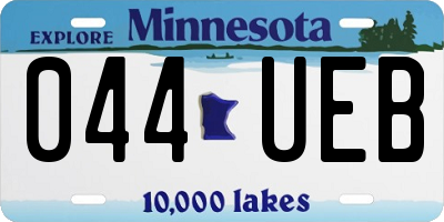 MN license plate 044UEB