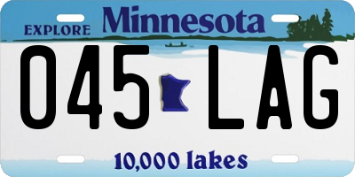 MN license plate 045LAG