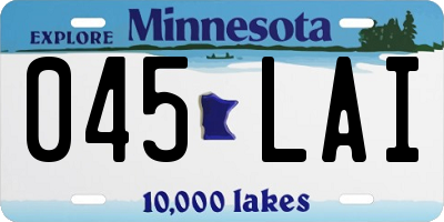 MN license plate 045LAI