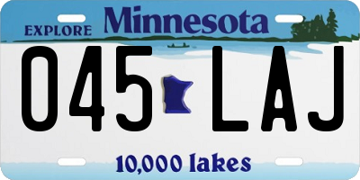 MN license plate 045LAJ