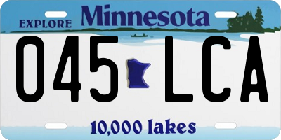 MN license plate 045LCA