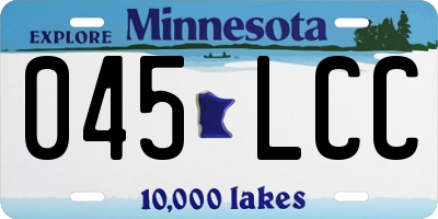 MN license plate 045LCC