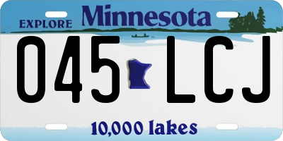MN license plate 045LCJ