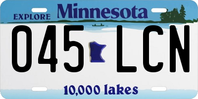 MN license plate 045LCN