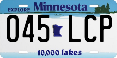 MN license plate 045LCP