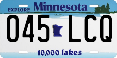 MN license plate 045LCQ