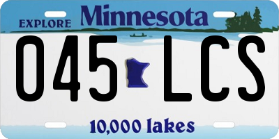 MN license plate 045LCS