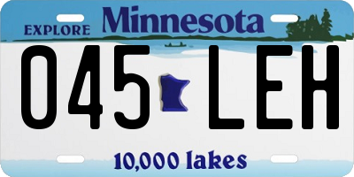 MN license plate 045LEH