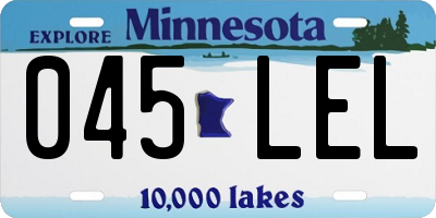 MN license plate 045LEL