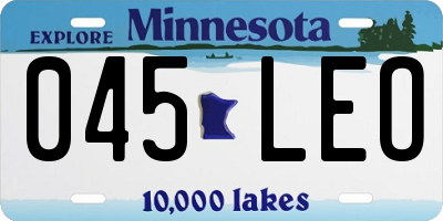MN license plate 045LEO