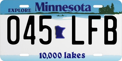 MN license plate 045LFB