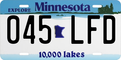 MN license plate 045LFD