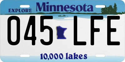 MN license plate 045LFE