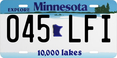 MN license plate 045LFI