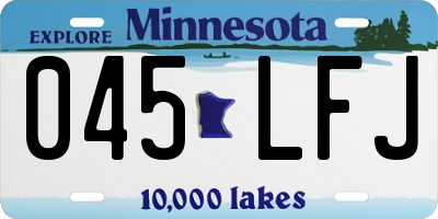 MN license plate 045LFJ