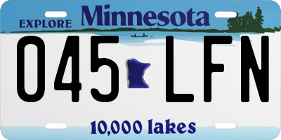 MN license plate 045LFN