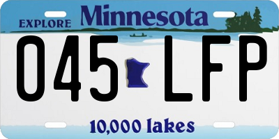 MN license plate 045LFP