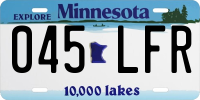 MN license plate 045LFR