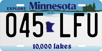 MN license plate 045LFU
