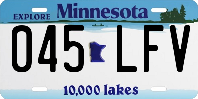 MN license plate 045LFV