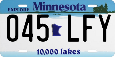 MN license plate 045LFY