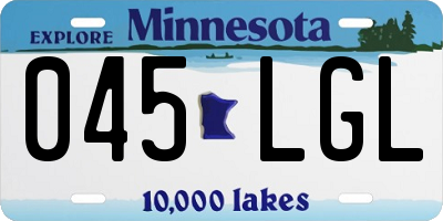 MN license plate 045LGL