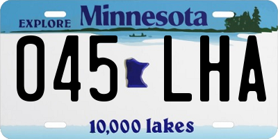 MN license plate 045LHA