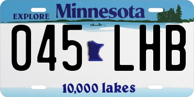 MN license plate 045LHB