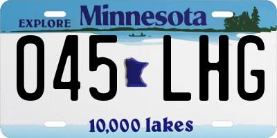 MN license plate 045LHG