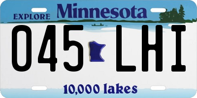 MN license plate 045LHI