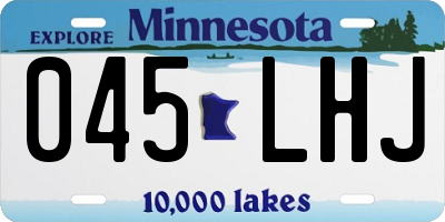 MN license plate 045LHJ
