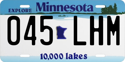 MN license plate 045LHM