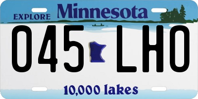 MN license plate 045LHO
