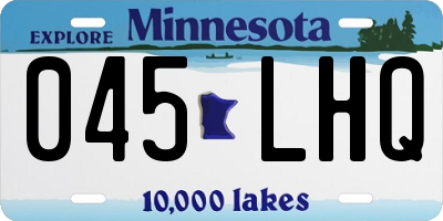 MN license plate 045LHQ