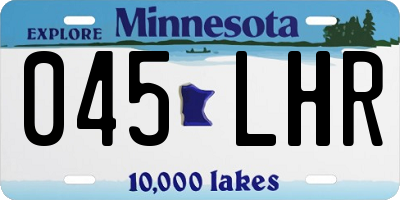 MN license plate 045LHR