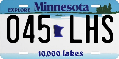MN license plate 045LHS