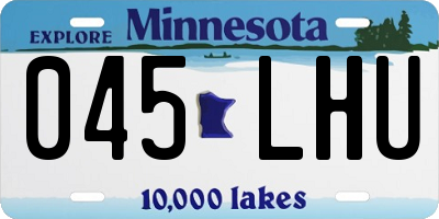 MN license plate 045LHU