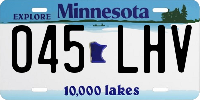 MN license plate 045LHV