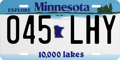 MN license plate 045LHY