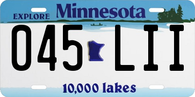 MN license plate 045LII