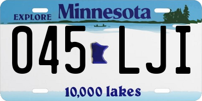 MN license plate 045LJI
