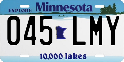 MN license plate 045LMY