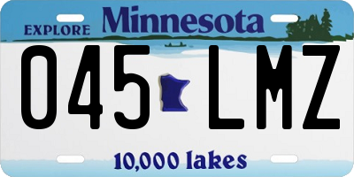 MN license plate 045LMZ
