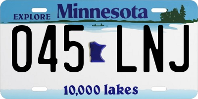 MN license plate 045LNJ